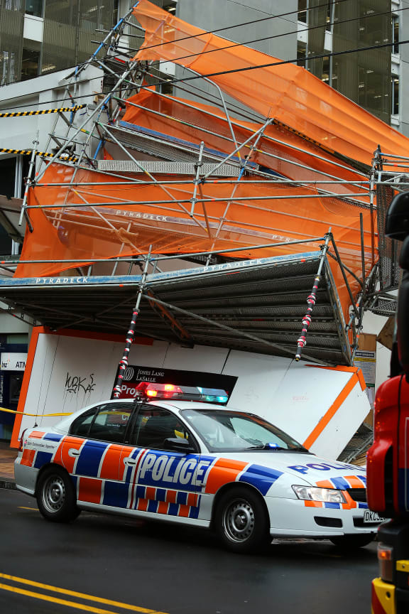 Willis Street in central Wellington has been closed.