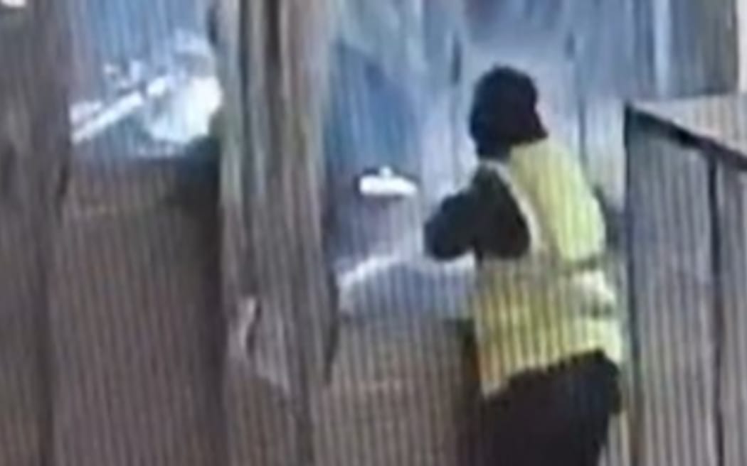 Video released in France shows the brazen robbery, including one of the offenders dressed in an hi-vis vest.