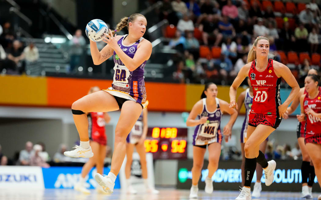 Stars Monica Falkner during their game against the Tactix, 2025.