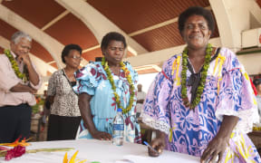 Vanuatu market women form the first Silae Vanua Association under UN Women's Markets for Change project.