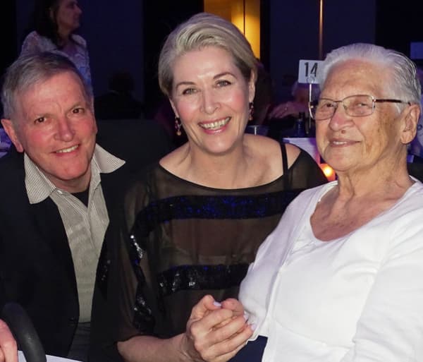 Arthur Baysting with Jennifer Ward-Lealand and Daphne Walker, October 2018.