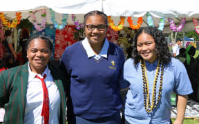 (L-R) Rochantaye Salatielu, Jenna-Lee Tokimua, Taylyn Pulefale.