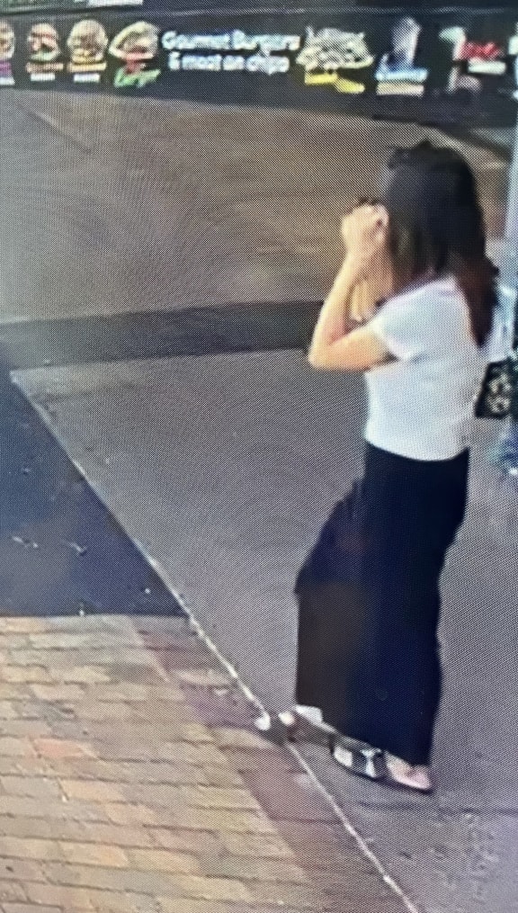 CCTV footage of Whetu Bennett at Auckland's Lynmall about 12.40pm on Tuesday.