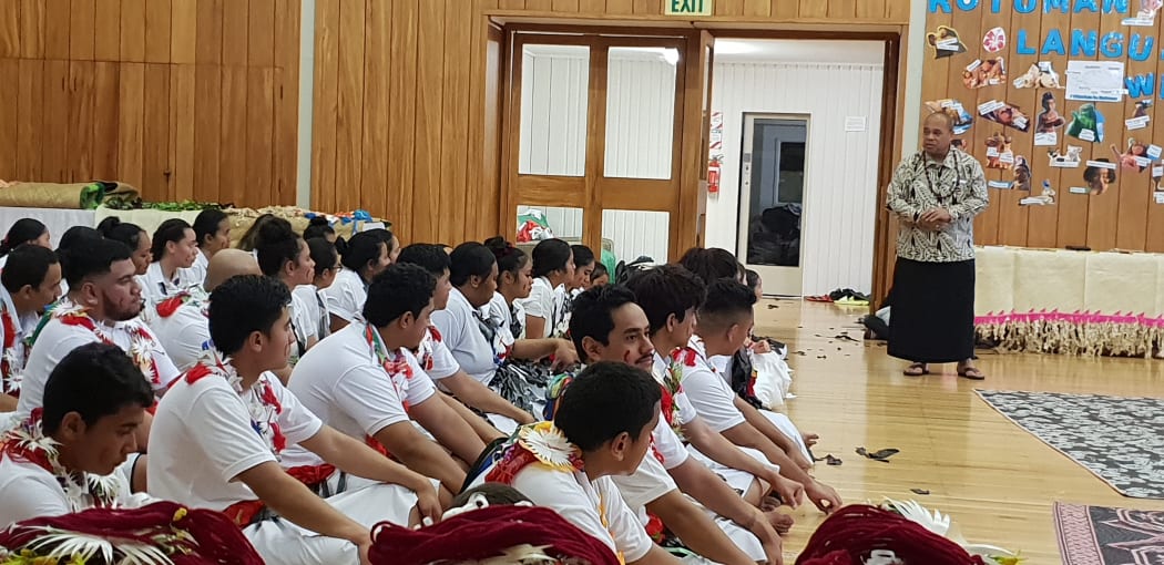 Pacific Peoples Minister Aupito William Sio takes his message on language and culture to the youth of Rotuma.