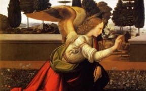 The Annunciation (detail) - Leonardo da Vinci