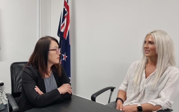 Former TVNZ producer Chris Cooke, MP Melissa Lee and Erin Leighton meet to discuss the possibility of a 'shield law' to bolster the media's ability to safeguard confidential information from sources.