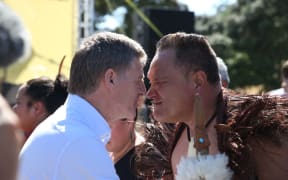 Bill English at Waitangi Day celebrations.