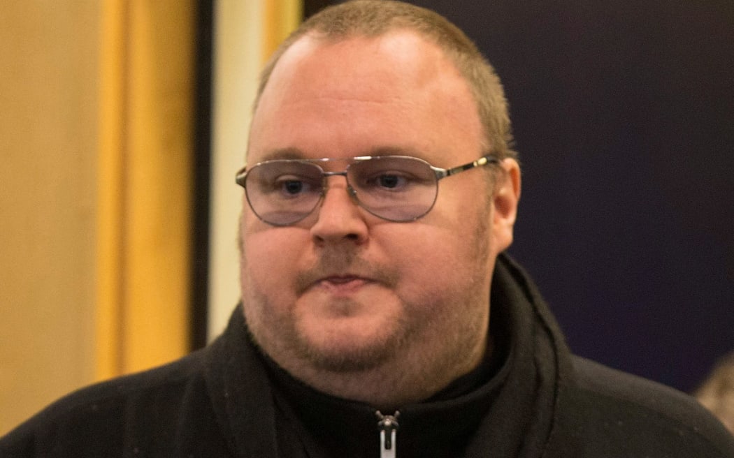 Kim Dotcom at his extradition appeal at the High Court in Auckland in 2016.