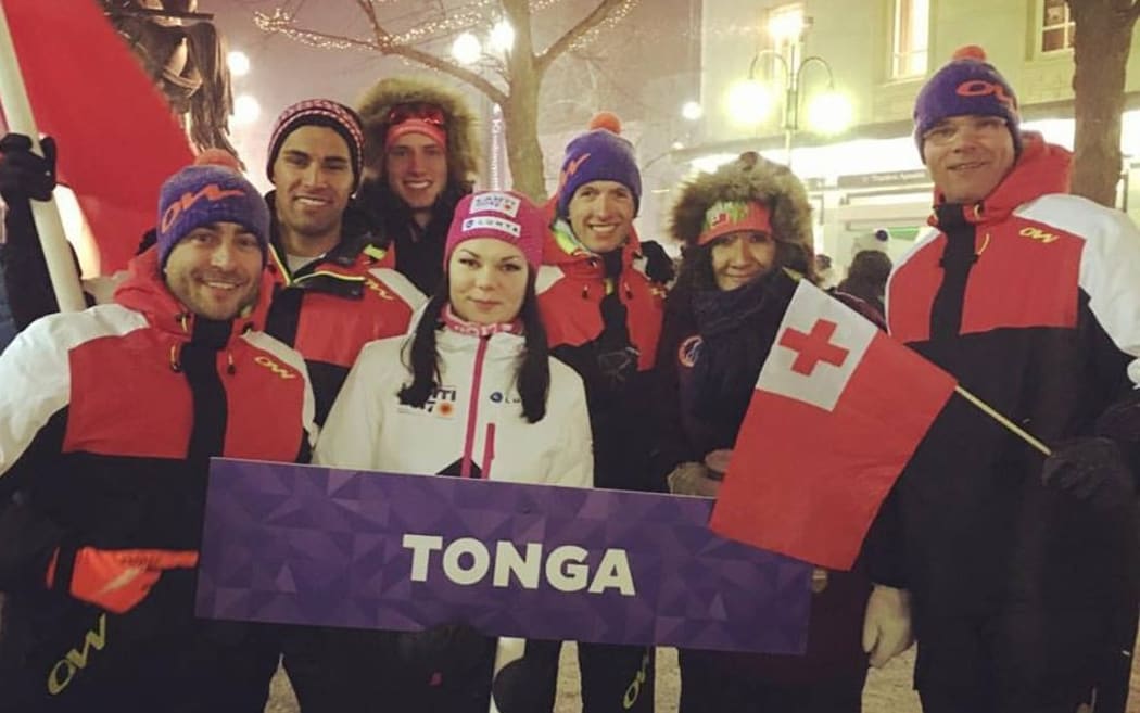 Team Tonga at the Nordic World Ski Championships.