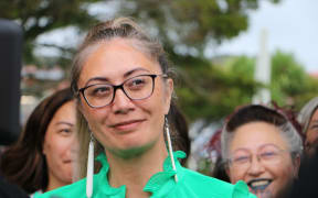 Ngātiwai Trust Board CEO Hūhana Lyndon (Ngātiwai, Ngāti Hine, Ngāti Whātua, Te Waiariki, Ngāpuhi) has announced she will be running for the Te Tai Tokerau seat for the Green Party. Photos are taken outside of Te Tii Waitangi marae on 4 February, 2023.