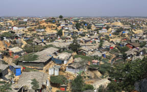 A landscape view in the Balukhali camp in Cox's Bazar Bangladesh on February 11, 2019. (Photo by Kazi Salahuddin Razu/NurPhoto)
