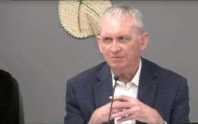 Bishop Patrick Dunn, the former Catholic Bishop of Auckland, answers questions at the royal commission of inquiry into abuse in care at faith institutions.