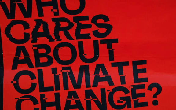 Who cares about climate change? poster for the AUT debate about climate change journalism.