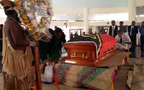 Edward Natapei's body lying in state