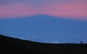 The shadow of Mauna Kea in Hawai'i