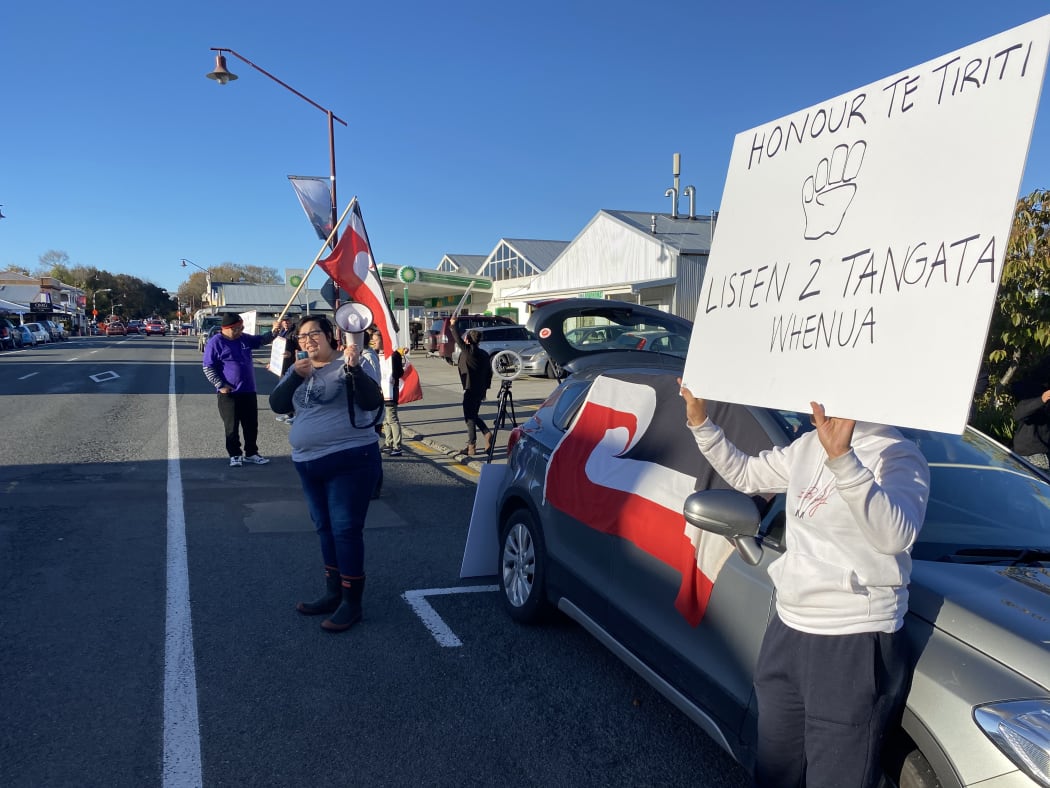 A hīkoi through Martinborough voiced concerns over South Wairarapa District Council's lack of a Māori ward.