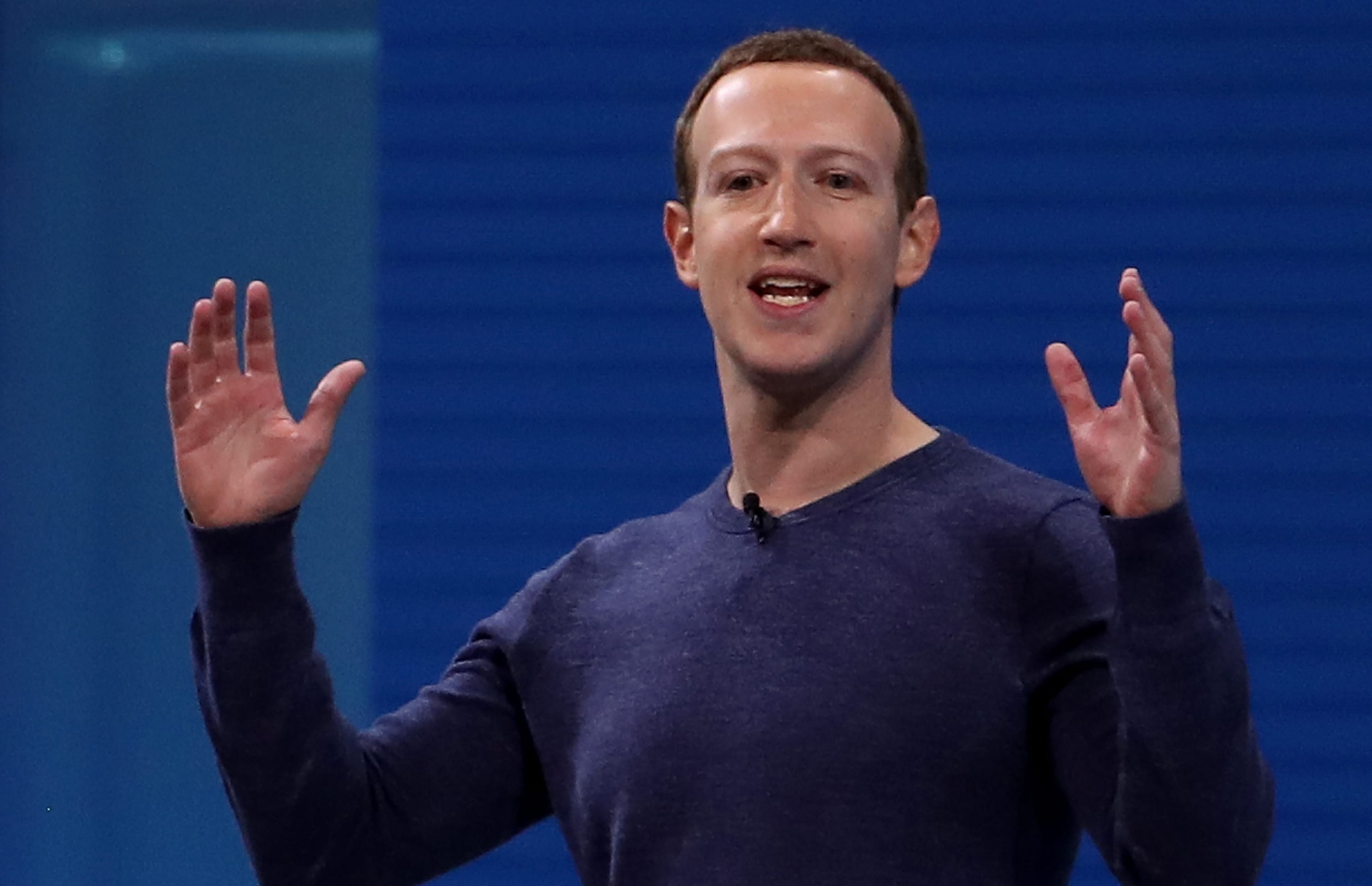 Facebook CEO Mark Zuckerberg speaking during the F8 Facebook Developers conference in San Jose, California.
