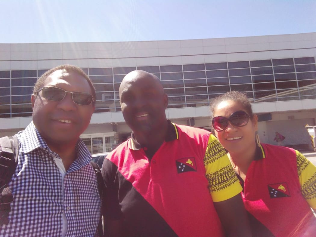 Hubert Namani, Haroun Rashid and Vavine Nadesalingam travelled to Silicon Valley from PNG to attend the 2016 Global Entrepreneurship Summit.