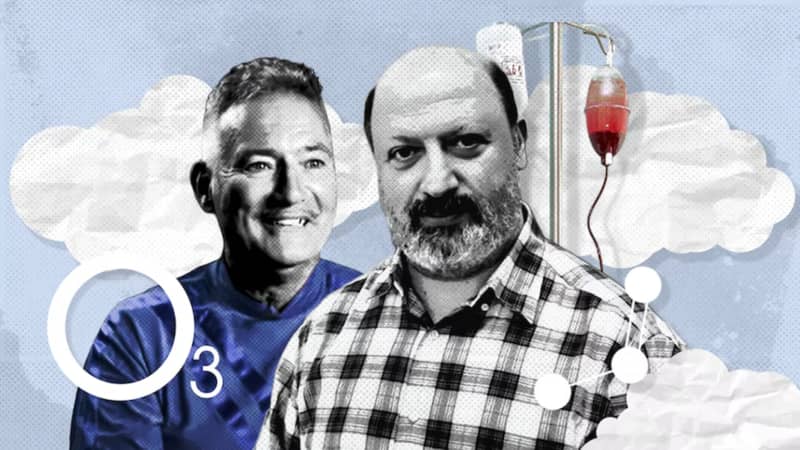 Blue Wiggle Anthony Field visited the Sydney ozone therapy clinic run by Edward Dulitsky.