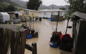 Nelson flood damage in Atawhai as seen on 19 August 2022.
