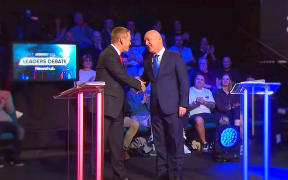Newshub's first Hipkins vs Luxon debate.