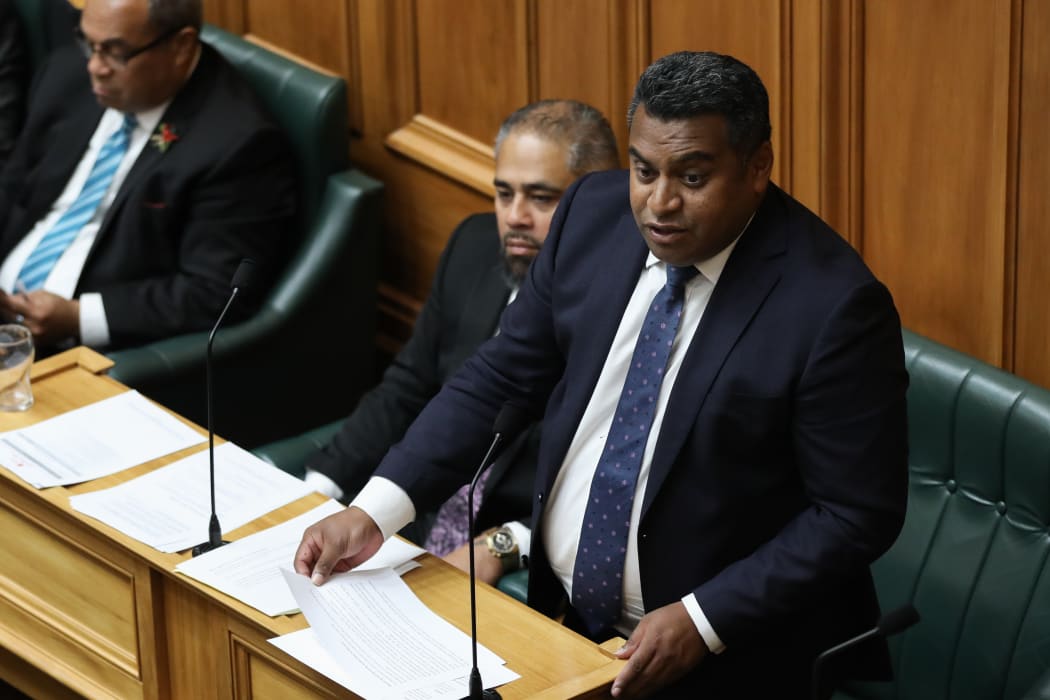 Labour MP Kris Faafoi answering a question in the House