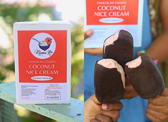 Ice cream made with coconut nectar sourced from Rabi Island is a hit with locals in Fiji