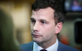 ACT Party leader David Seymour speaks to media before heading in to the chamber on the day his End of Life Choice bill is scheduled to have its second reading debate.