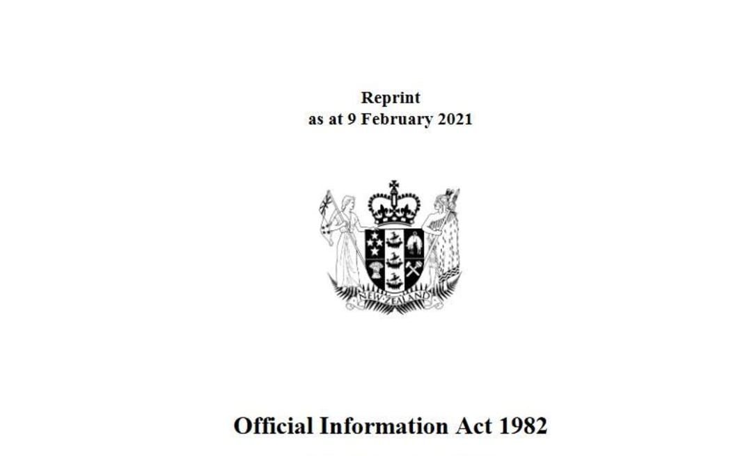 Official Information Act title