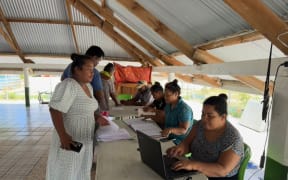 Tarawa Teinanano Electoral District polling station. 25 October 2024