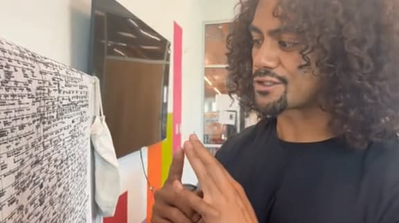 Saimone Katoa exploring his genealogy.
