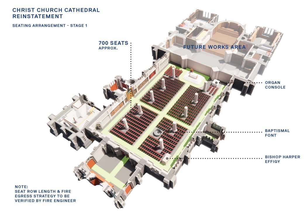 The internal plan for the cathedral.
