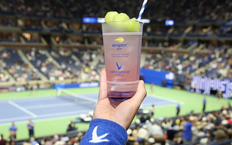 NEW YORK, NEW YORK - SEPTEMBER 02: Grey Goose Honey Deuce cocktails are served as Grey Goose toasts to the 2019 US Open at Arthur Ashe Stadium on September 02, 2019 in New York City. Monica Schipper/Getty Images for Grey Goose/AFP (Photo by Monica Schipper / GETTY IMAGES NORTH AMERICA / Getty Images via AFP)