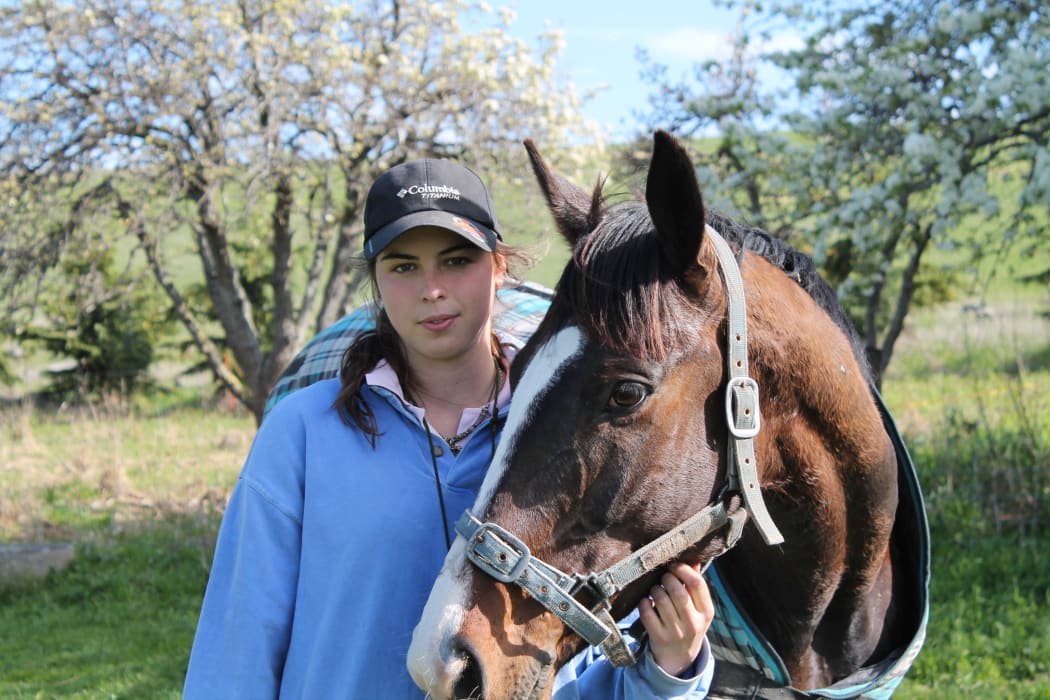 Louisa McClintock with her horse