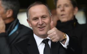 Prime Minister John Key at Twickenham.