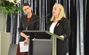 Air New Zealand board chair Dame Therese Walsh at the ceremony marking the 40th anniversary of the Erebus disaster.