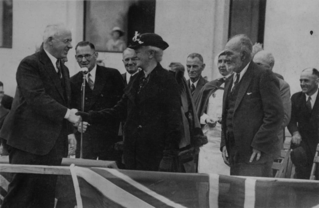 James Daley (right) at the hospital's 50th anniversary celebrations.