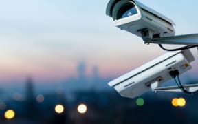 A security CCTV camera monitoring system.