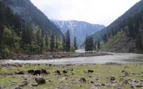 The Neelum River in Pakistan-ruled Kashmir.