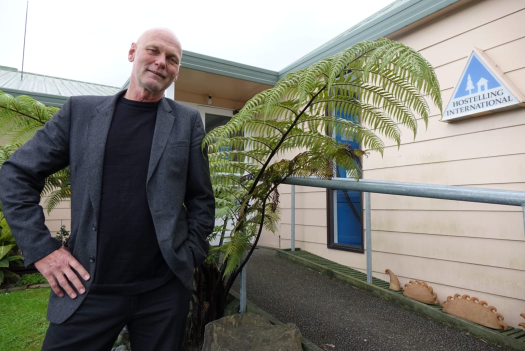 Michael Mills from the Tauranga Moana Nightshelter Trust outside the building which is to be turned into a night shelter.