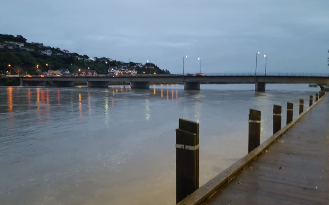 The Whanganui River this morning.