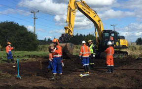 The site of the pipeline leak.