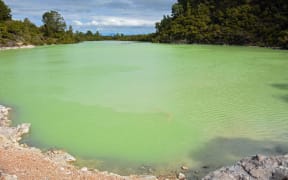 Geothermal site Taupo - Wai-O-Tapu New Zealand.