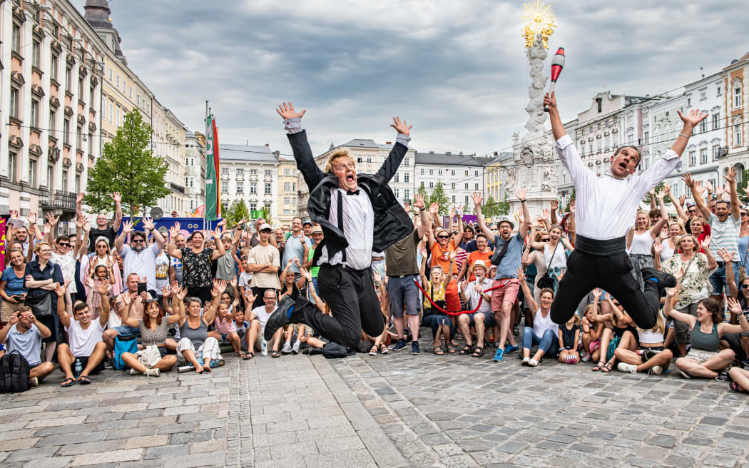 Comedy duo Garaghty & Thom.