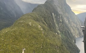 A photo of the search area on Tuesday.