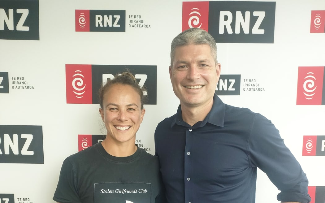 Lisa Carrington with Jesse Mulligan