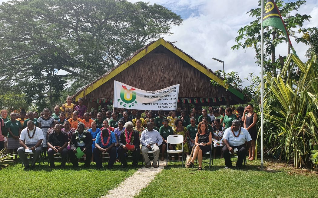 A ceremony at the newly-created National University of Vanuatu.