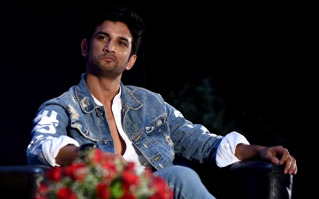 Bollywood actor Sushant Singh Rajput pictured in April 2019 at a book launch in Mumbai.