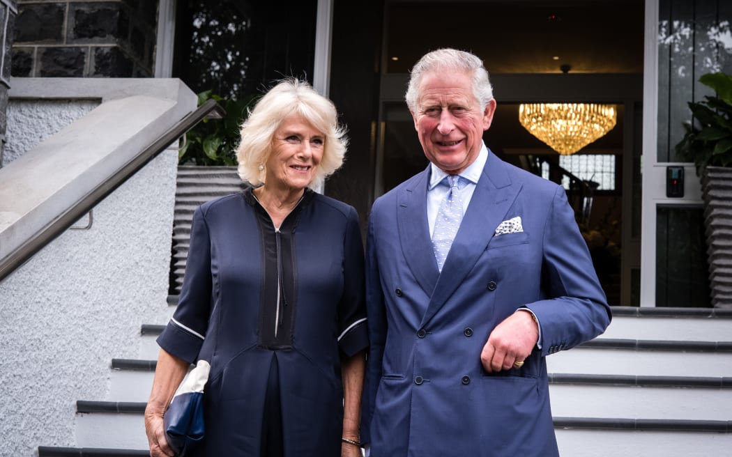 Prince Charles and Camilla, Duchess of Cornwwall at the Governor General's reception November 19, 2019 in Auckland, New Zealand.