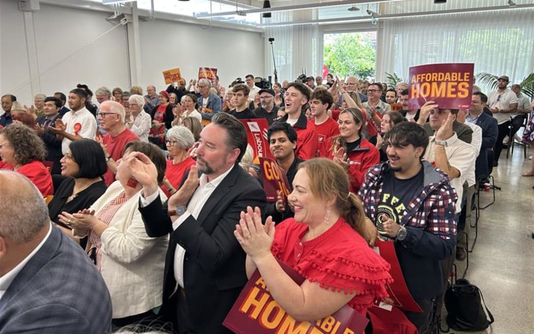 Labour supporters at a campaign event on Thursday.
